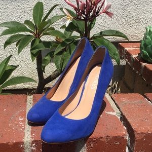 Blue cobalt heels